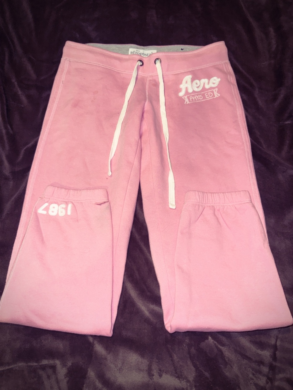 Aeropostale Pink Girls' Joggers with Drawstring
